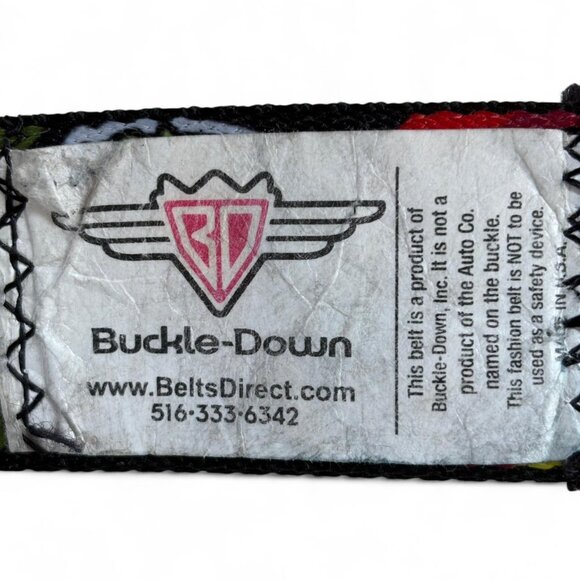 Buckle-Down Adjustable Belt Ford Mustang Buckle Taco Motif Design Seat Belt. - Picture 7 of 8